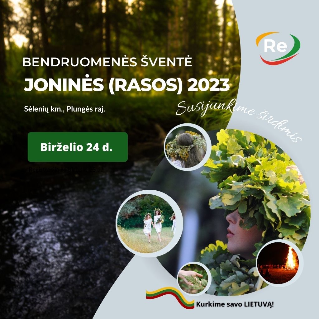 Bendruomenės šventė „Joninės (Rasos) 2023” birželio 24 d.