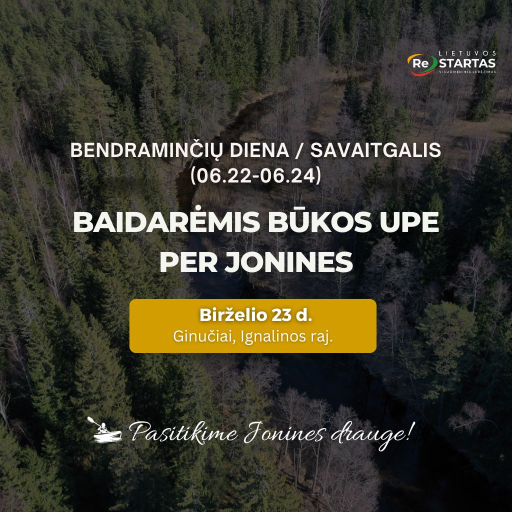 Bendraminčių diena / savaitgalis „Baidarėmis Būkos upe per Jonines” birželio 23 d.